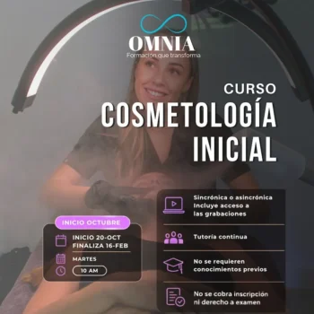 COSMETOLOGÍA INICIAL - Inicios Octubre