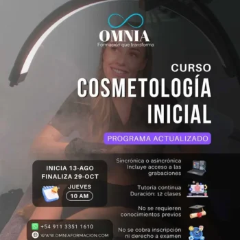 COSMETOLOGÍA INICIAL - Inicio 13 Agosto