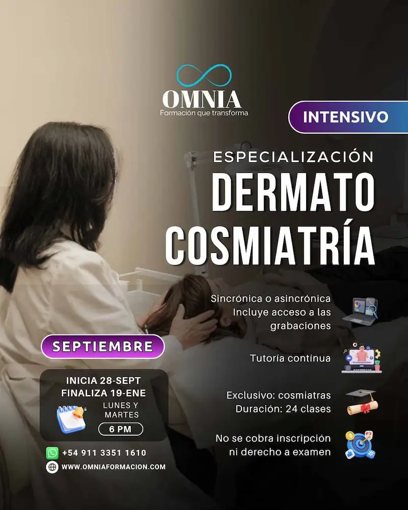 DERMATOCOSMIATRÍA INTENSIVA - Inicio 28 de Septiembre