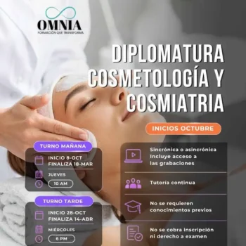 DIPLOMATURA EN COSMETOLOGÍA Y COSMIATRÍA - Inicios Octubre