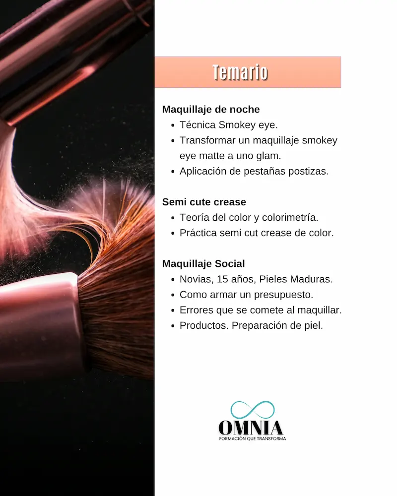 MAQUILLAJE PROFESIONAL - Nivel Inicial : Inicio 20 de Octubre (6 PM) - Imagen 3