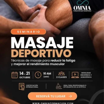 MASAJE DEPORTIVO - 14 y 21 de Octubre (10 AM)