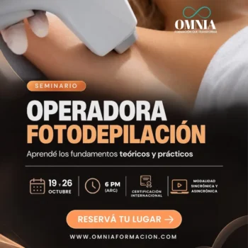 OPERADORA FOTODEPILACIÓN - 19 y 26 de Octubre (6 PM)