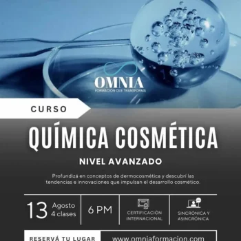 QUÍMICA COSMÉTICA - Nivel Avanzado / Inicio 13 de Agosto