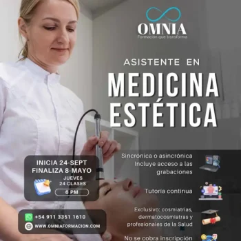 ASISTENTE EN MEDICINA ESTÉTICA - Inicio 24 de Septiembre
