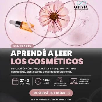 APRENDE A LEER LOS COSMÉTICOS - 27/octubre y 3/noviembre (6 PM)