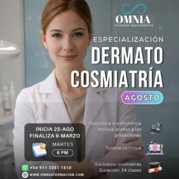 DERMATOCOSMIATRÍA - Inicio 25 de Agosto
