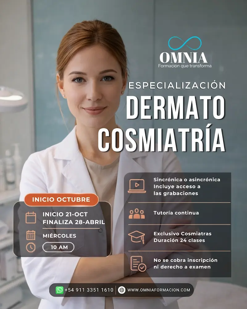 DERMATOCOSMIATRÍA - Inicio 21 de Octubre